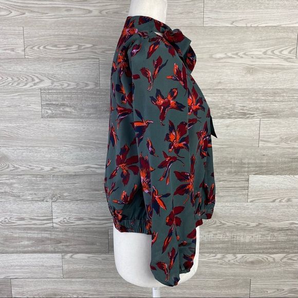 MADEWELL plus Size XXS SILK TIE-NECK WRAP TOP - Picture 6 of 9